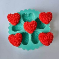 molde.corazones de rosas